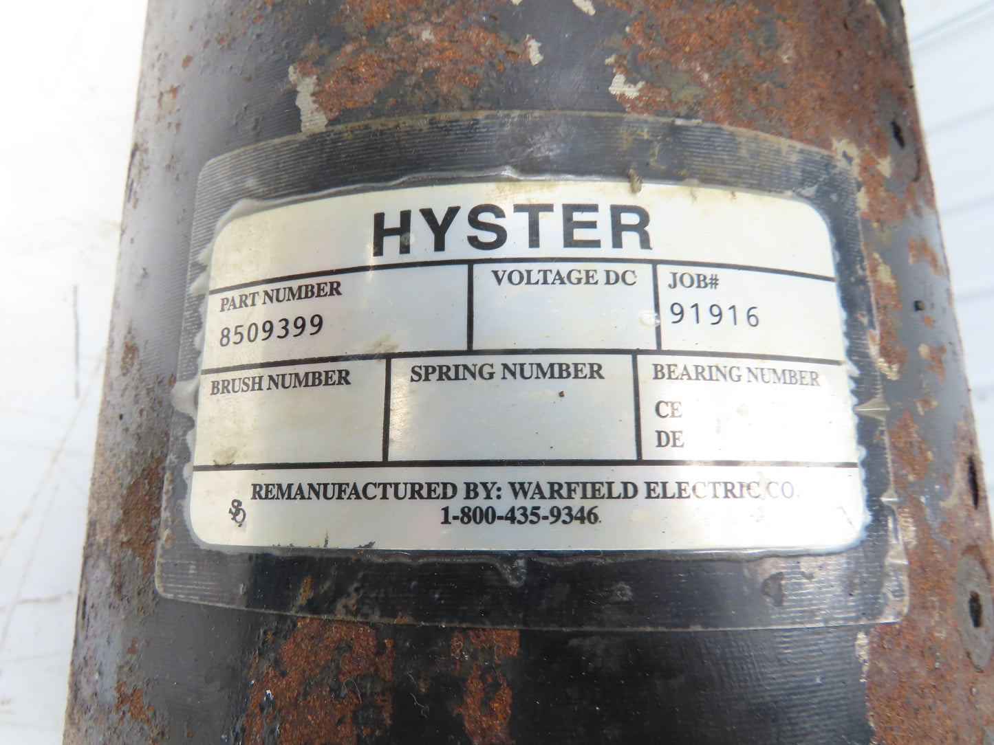 Hyster 8509399 Forklift Hydraulic Motor & Pump 36/48V Removed From E60Z-33