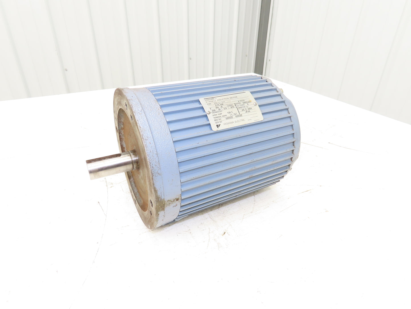 Yaskawa EELQ-5IT Varispeed Motor .75kw 200V 30Hz 870rpm 4 Pole 3Ph Kia Turn 15