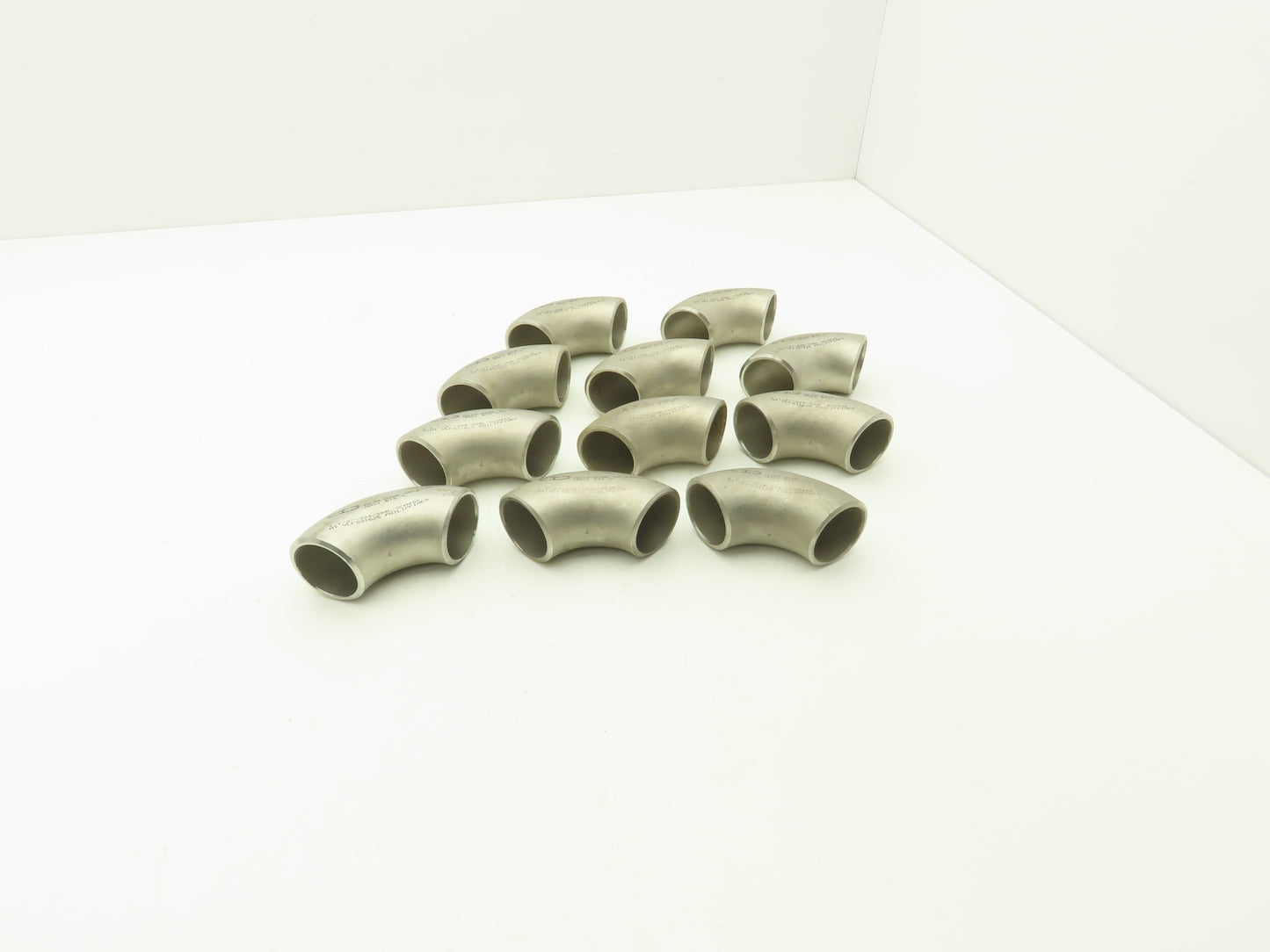 CID 304L SCH 40 Stainless Steel 90° Elbow 1-1/2" Butt Weld SA-403WPW  Lot of 11