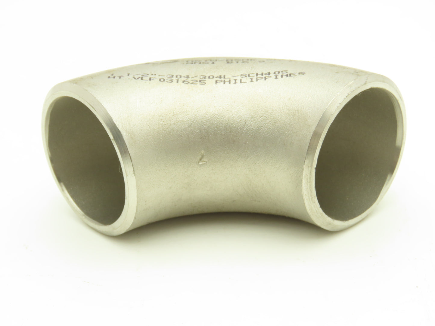 CID 304L SCH 40 Stainless Steel 90° Elbow 1-1/2" Butt Weld SA-403WPW  Lot of 11