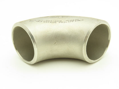 CID 304L SCH 40 Stainless Steel 90° Elbow 1-1/2" Butt Weld SA-403WPW  Lot of 11