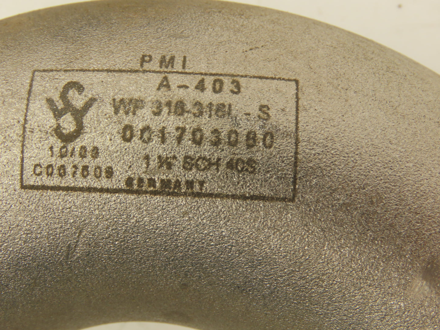 316L SCH 40S Stainless Steel 90° Elbow 1-1/2" Butt Weld A-403  Lot of 10