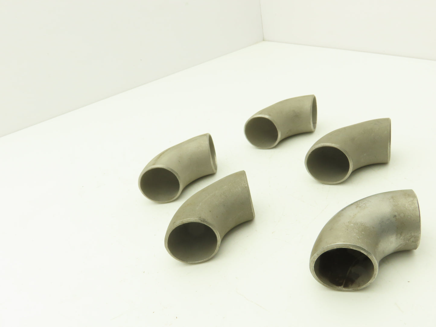 AFI 316L SCH 10 Stainless Steel 90° Elbow 1-1/2" Butt Weld  Lot of 5