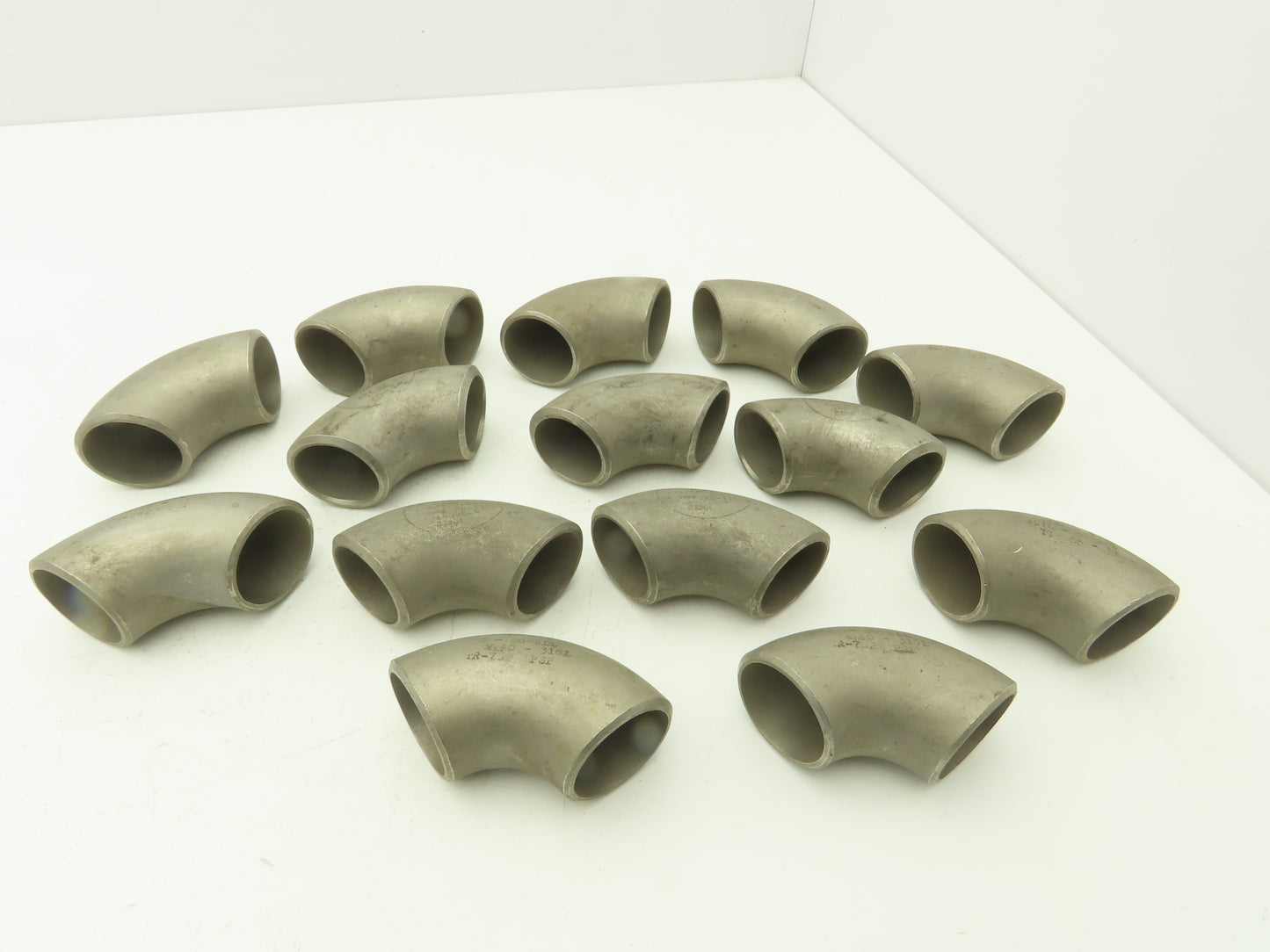 316L SCH 40 Stainless Steel 90° Elbow 1-1/4" Butt Weld  Lot of 14