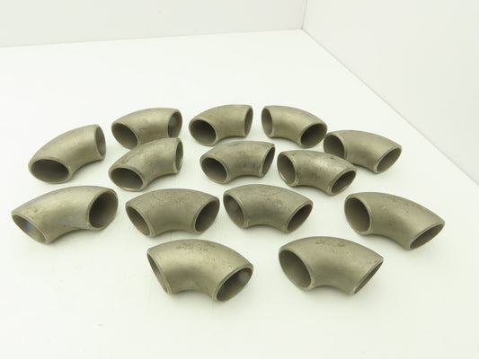 316L SCH 40 Stainless Steel 90° Elbow 1-1/4" Butt Weld  Lot of 14