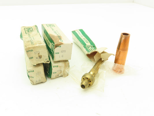 National Torch Tip HPN 12 Torch Tip Size 12 Suitable W/Victor Lot of 5