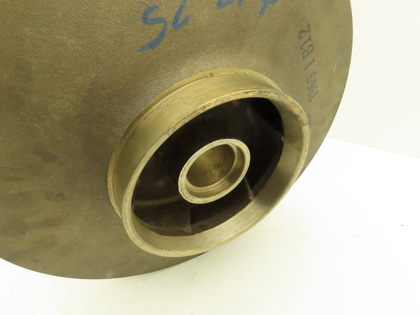 Weinman 3369 1 B12 Centrifugal Pump Impeller Bronze 1-5/8"Bore 12.75"OD