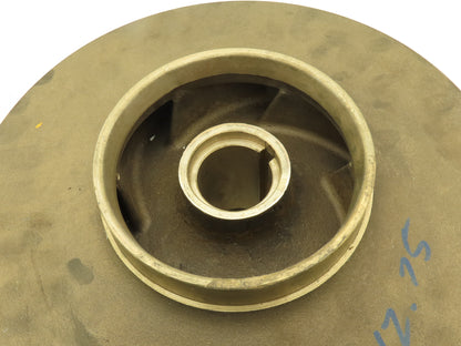 Weinman 3369 1 B12 Centrifugal Pump Impeller Bronze 1-5/8"Bore 12.75"OD