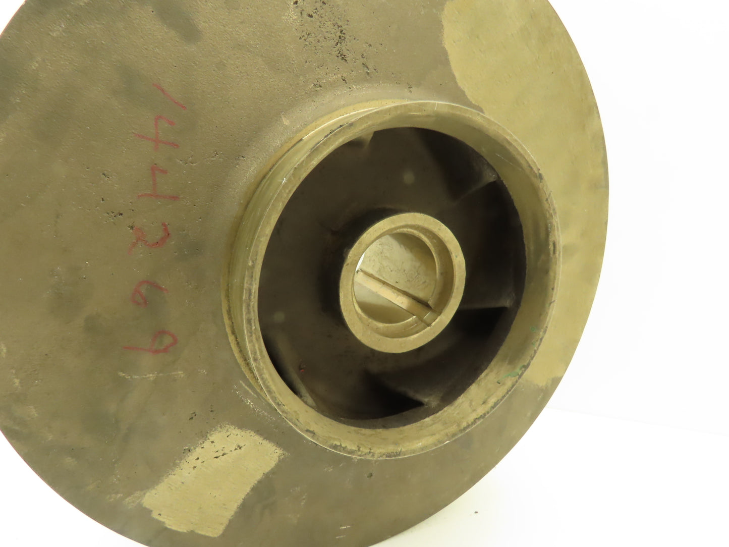 Weinman 3369 1 B12 Centrifugal Pump Impeller Bronze 1-5/8"Bore 12.75"OD