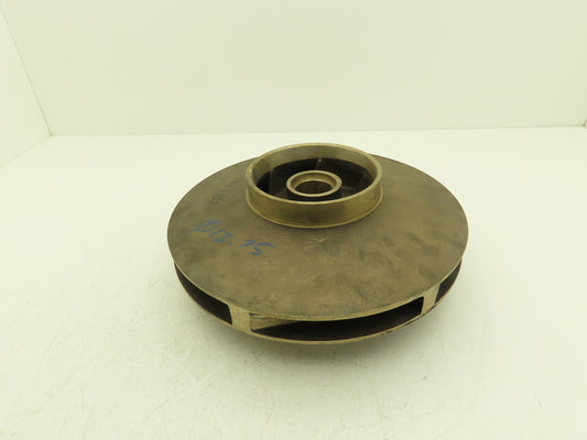 Weinman 3369 1 B12 Centrifugal Pump Impeller Bronze 1-5/8"Bore 12.75"OD