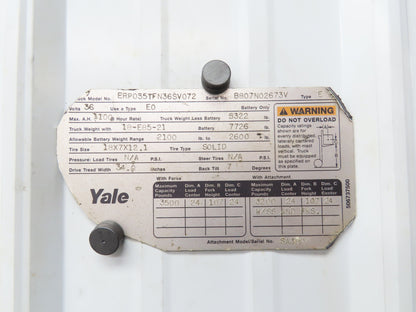 Yale SS1.00-2.50.977-50424 Forklift Side Shift 16" Class 2 Fork 38.5" Chassis