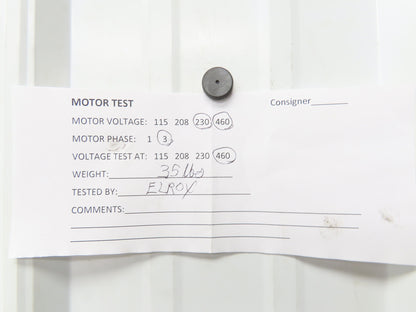 Leeson 192210.00 C90T34FZ15A IEC Metric AC Motor 2Hp 3520 RPM 230/460V 3PH D90SD