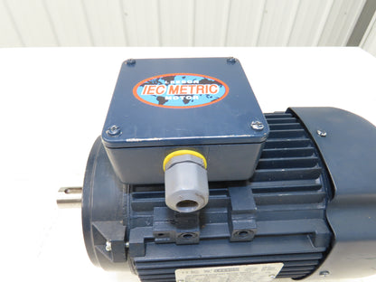 Leeson 192210.00 C90T34FZ15A IEC Metric AC Motor 2Hp 3520 RPM 230/460V 3PH D90SD