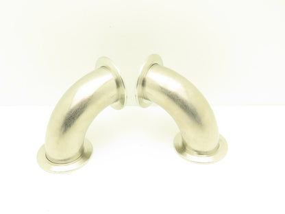 Nor-Cal 2E-NW-50B-T 2" OD 90 Degree Radius Vacuum Elbow ISO-KF 304SS Lot of 2