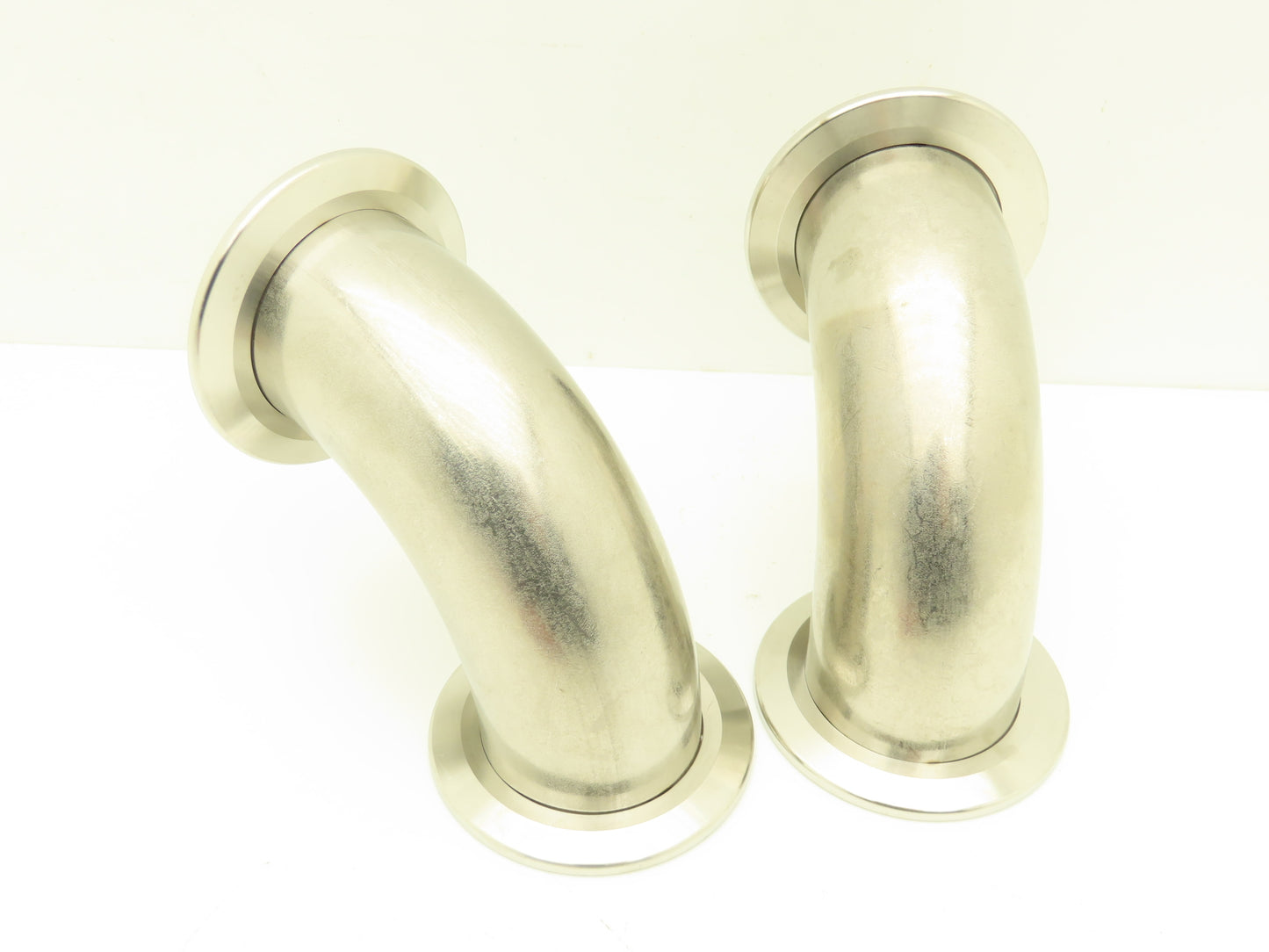 Nor-Cal 2E-NW-50B-T 2" OD 90 Degree Radius Vacuum Elbow ISO-KF 304SS Lot of 2
