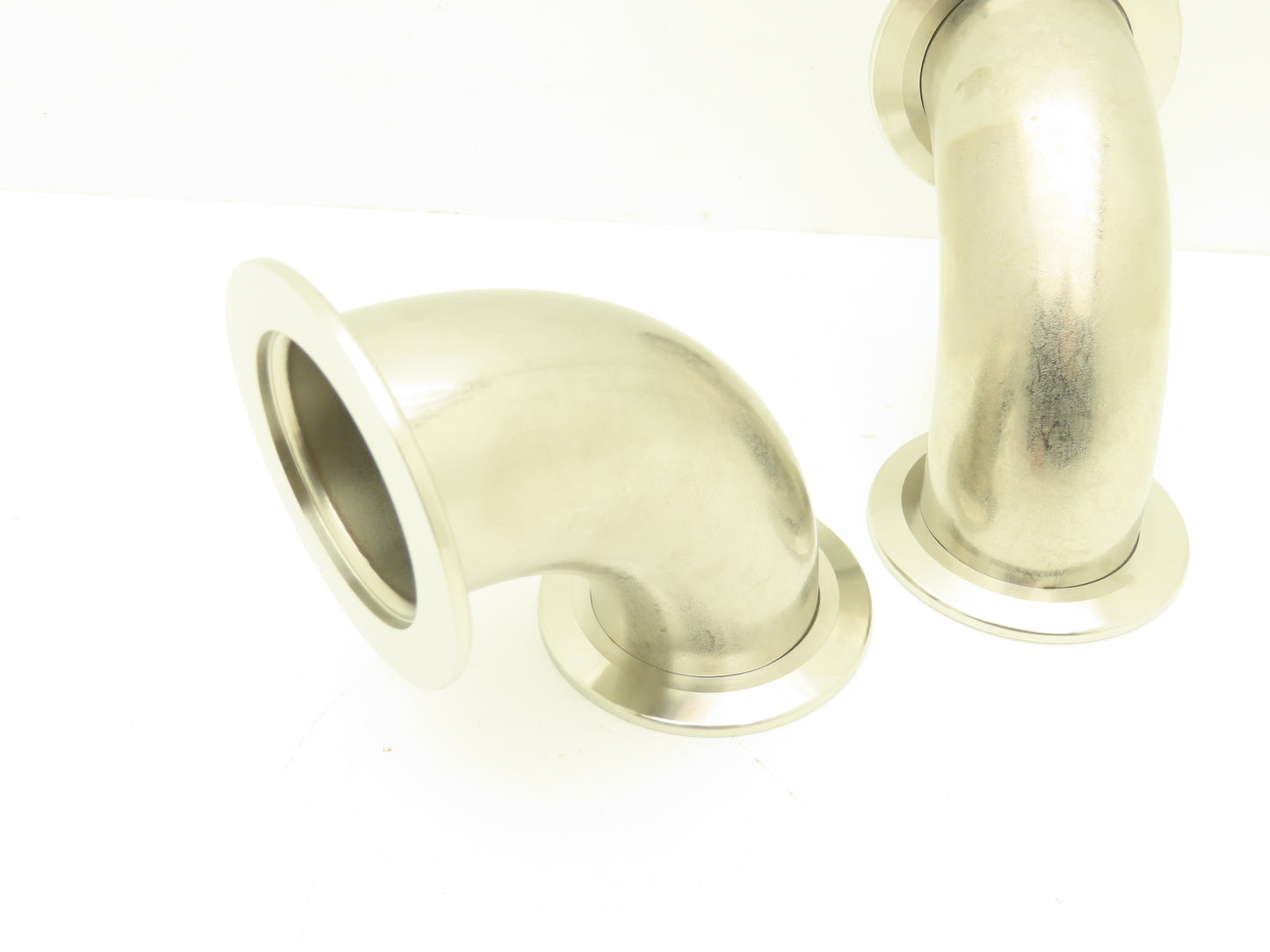 Nor-Cal 2E-NW-50B-T 2" OD 90 Degree Radius Vacuum Elbow ISO-KF 304SS Lot of 2