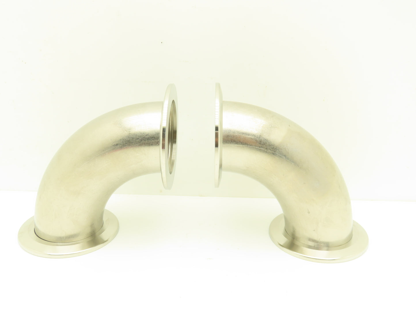 Nor-Cal 2E-NW-50B-T 2" OD 90 Degree Radius Vacuum Elbow ISO-KF 304SS Lot of 2