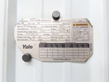Yale 8620628 Forklift Left Front Drive Axle & Motor 5-Lug Removed From ERP035TF