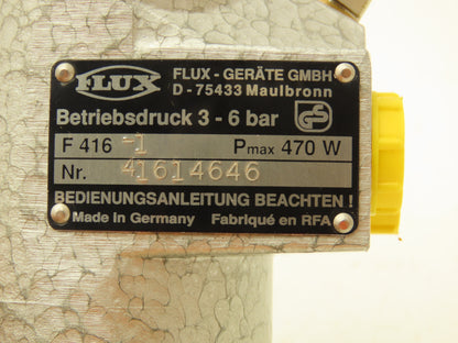 Flux F416-1 Pneumatic Air Motor 3-6 Bar Pmax Explosion Proof 10,000RPM