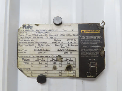 General Electric IC4486CNV4LF Forklift DC/DC Converter 48/12V Off Yale ERC080
