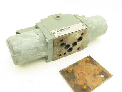 Double A QF-01-C-1002 Hydraulic Directional Valve 115V 60Hz