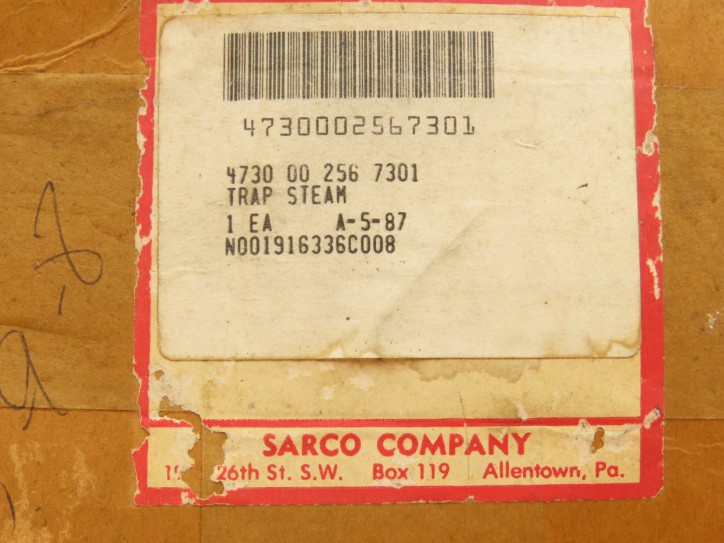 Sarco 4730 00 256 7301 Steam Trap 1/2" Socket Weld Stainless Steel Ball/Seat