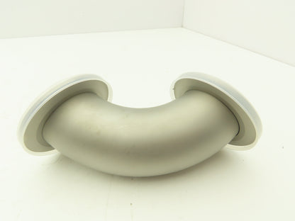 Vacuum Blower Intake 2"x 90° Stainless Flanged Pipe Elbow