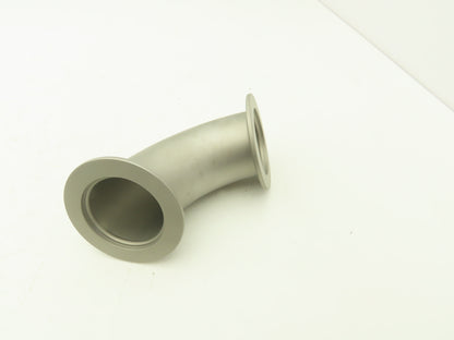 Vacuum Blower Intake 2"x 90° Stainless Flanged Pipe Elbow