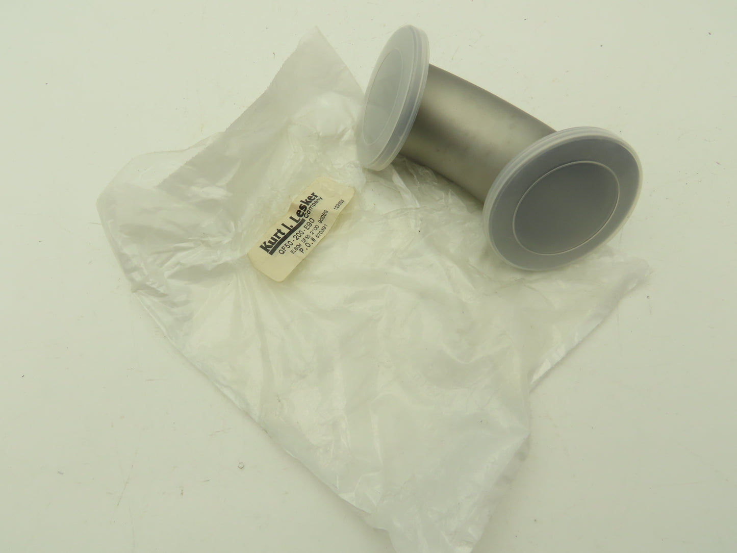 Vacuum Blower Intake 2"x 90° Stainless Flanged Pipe Elbow