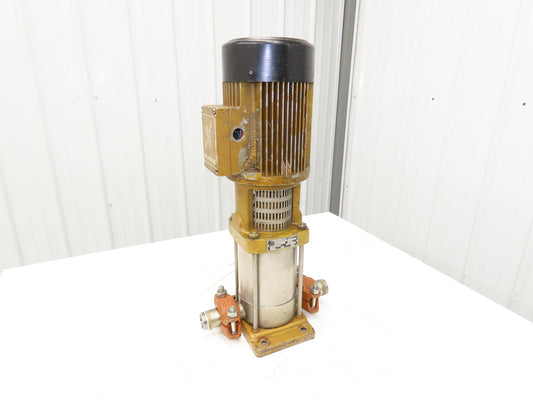 Grundfos CR4-60A Vertical Centrifugal Pump 21gpm 2.2kw 230/460V 3PH 1.25"NPT
