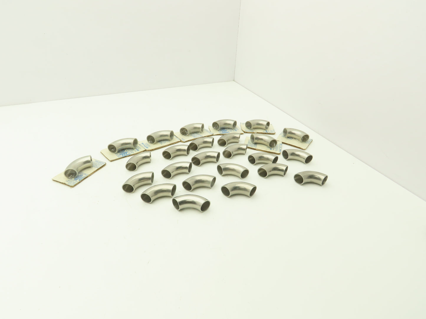 90° Elbow 1" OD Short Tangent Butt Weld Stainless Steel Lot of 25