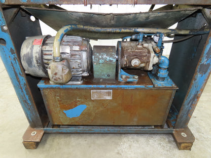 Hydraulic 5 Ton Press 8" Stroke Punch Die 10Hp 230/460V 3Ph Vickers Pump