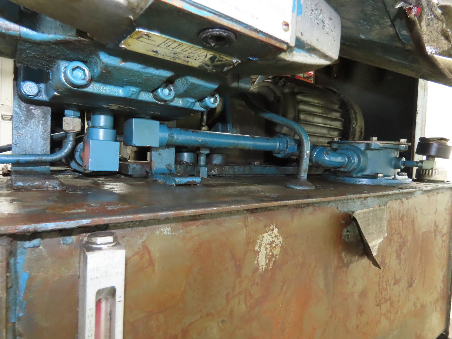 Hydraulic 5 Ton Press 8" Stroke Punch Die 10Hp 230/460V 3Ph Vickers Pump