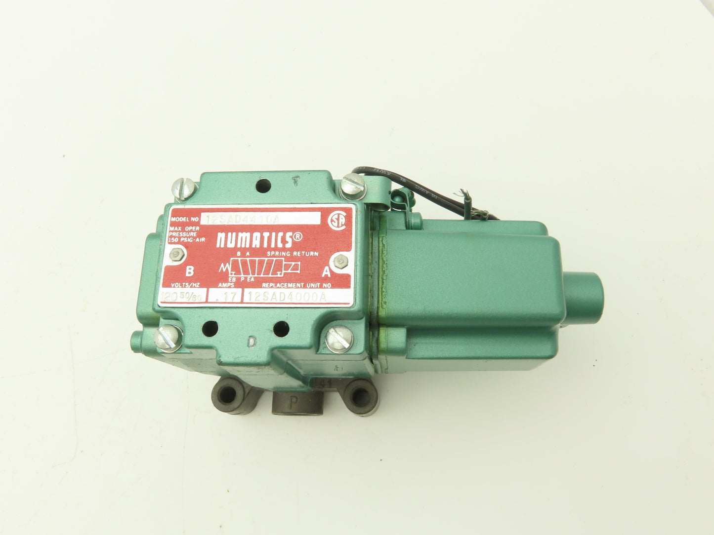 Numatics 12SAD4410A Pneumatic Air Solenoid Valve 120V 5 Way 2 Position