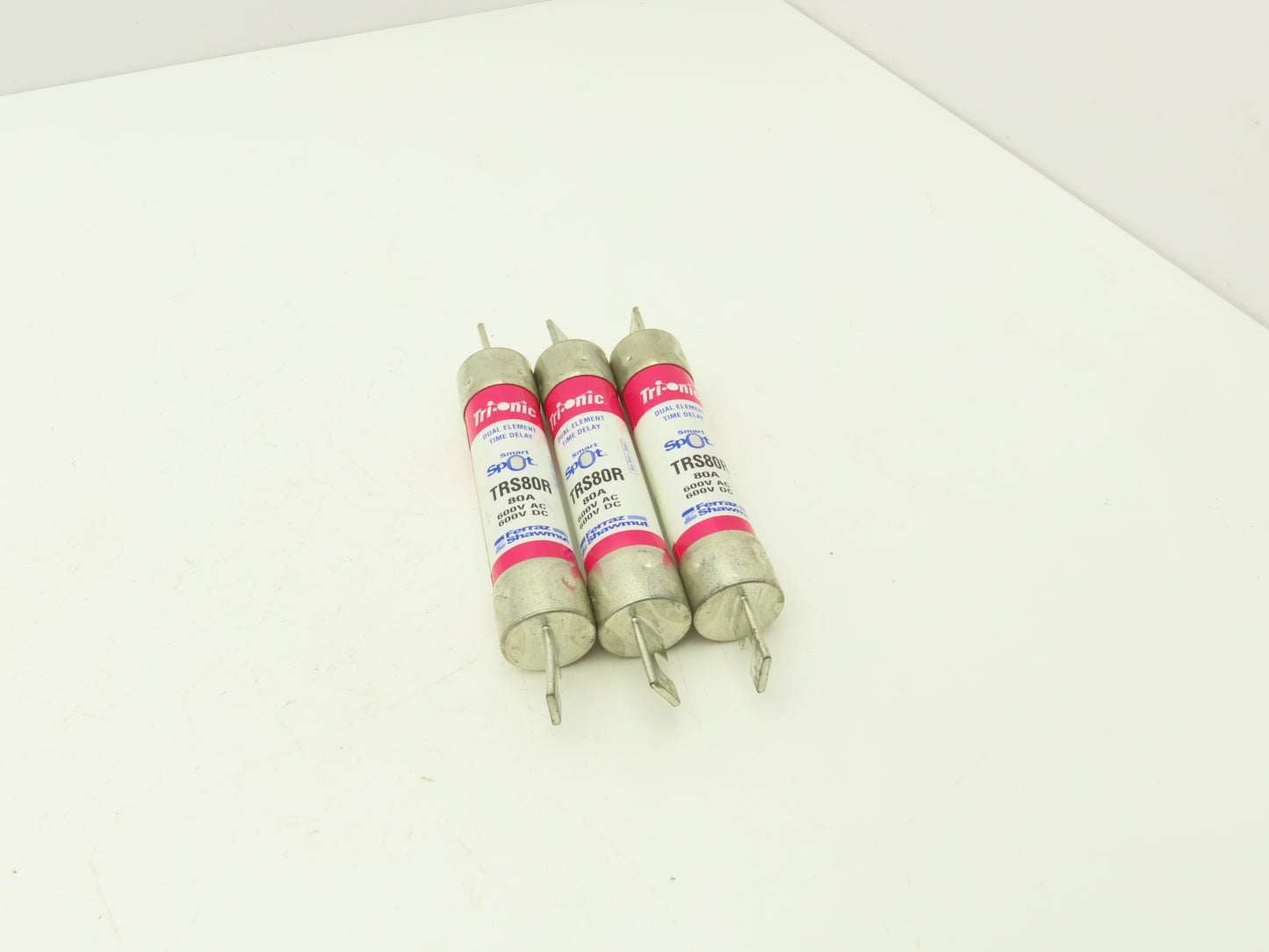 Ferraz Shawmut TRS80R Trionic Fuse 80 AMP 600V Time Delay Dual Element Lot of 3
