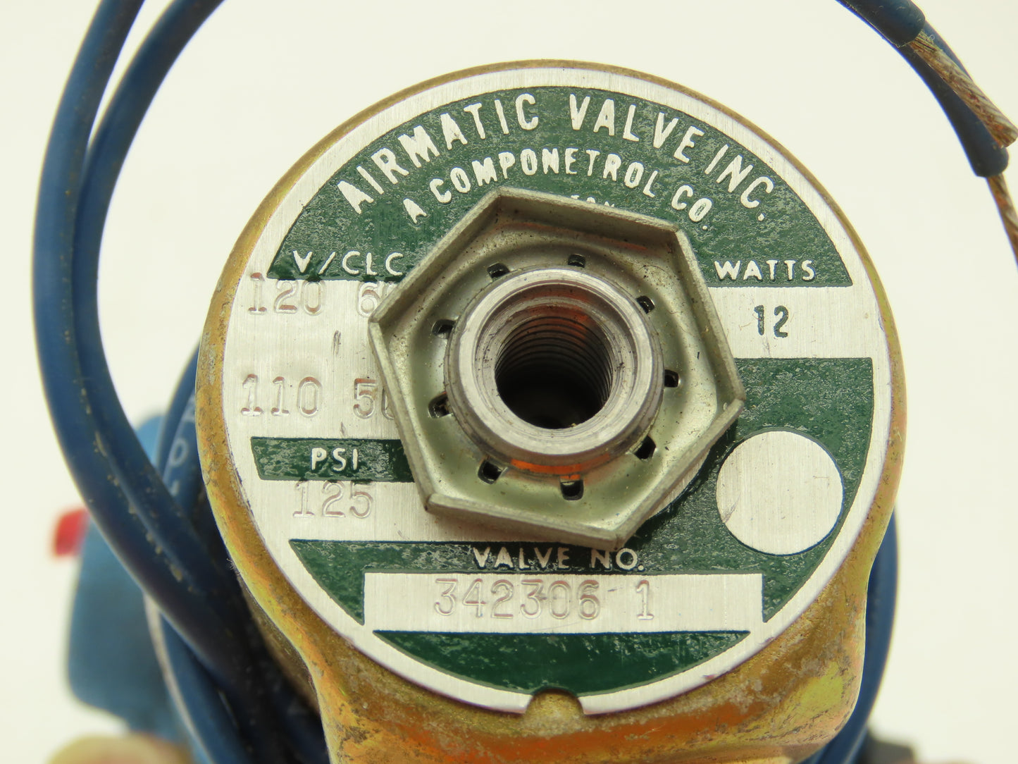 Airmatic Valve 342306-1 Pneumatic Air Solenoid Valve 125PSI 120VAC 3 Way