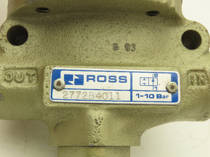 Ross 2772B4011 Control Valve NO 1/2" NPT 110-120VAC 50-60 Hz 1-10 Bar