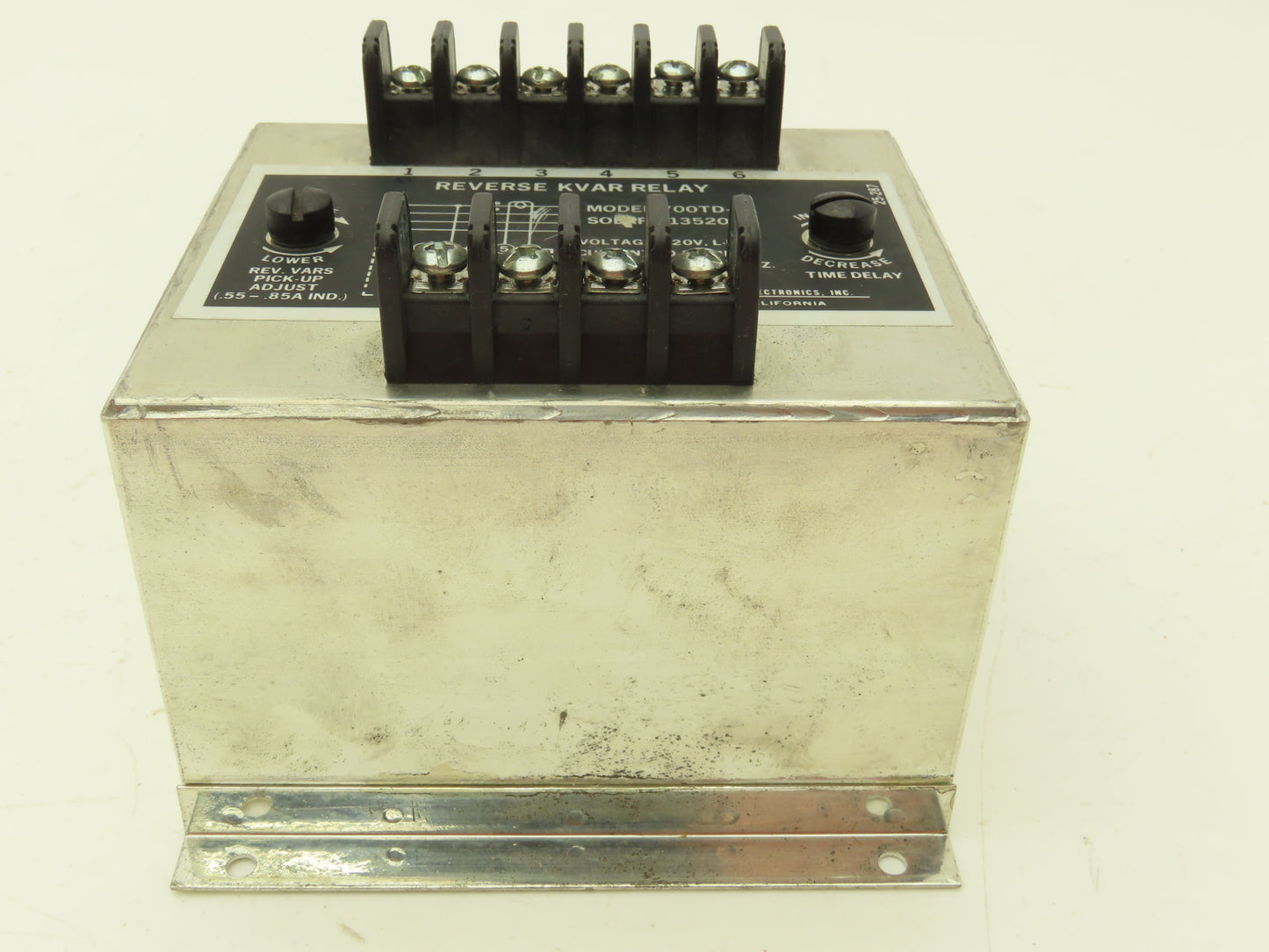 Wilmar 700TD-7X Reverse Kvar Relay 120V 50-400Hz Adjustable Time Delay