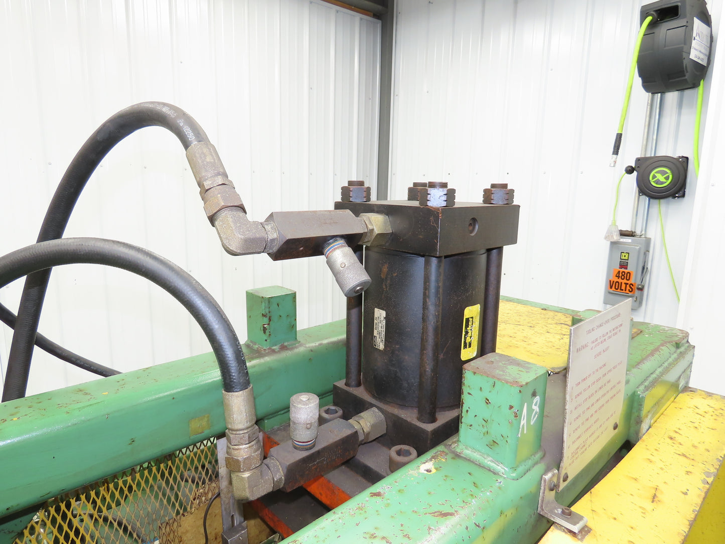 Hydraulic 42 Ton Press 6" Stroke Punch Die 10Hp 230/460V 3Ph Parker Pump