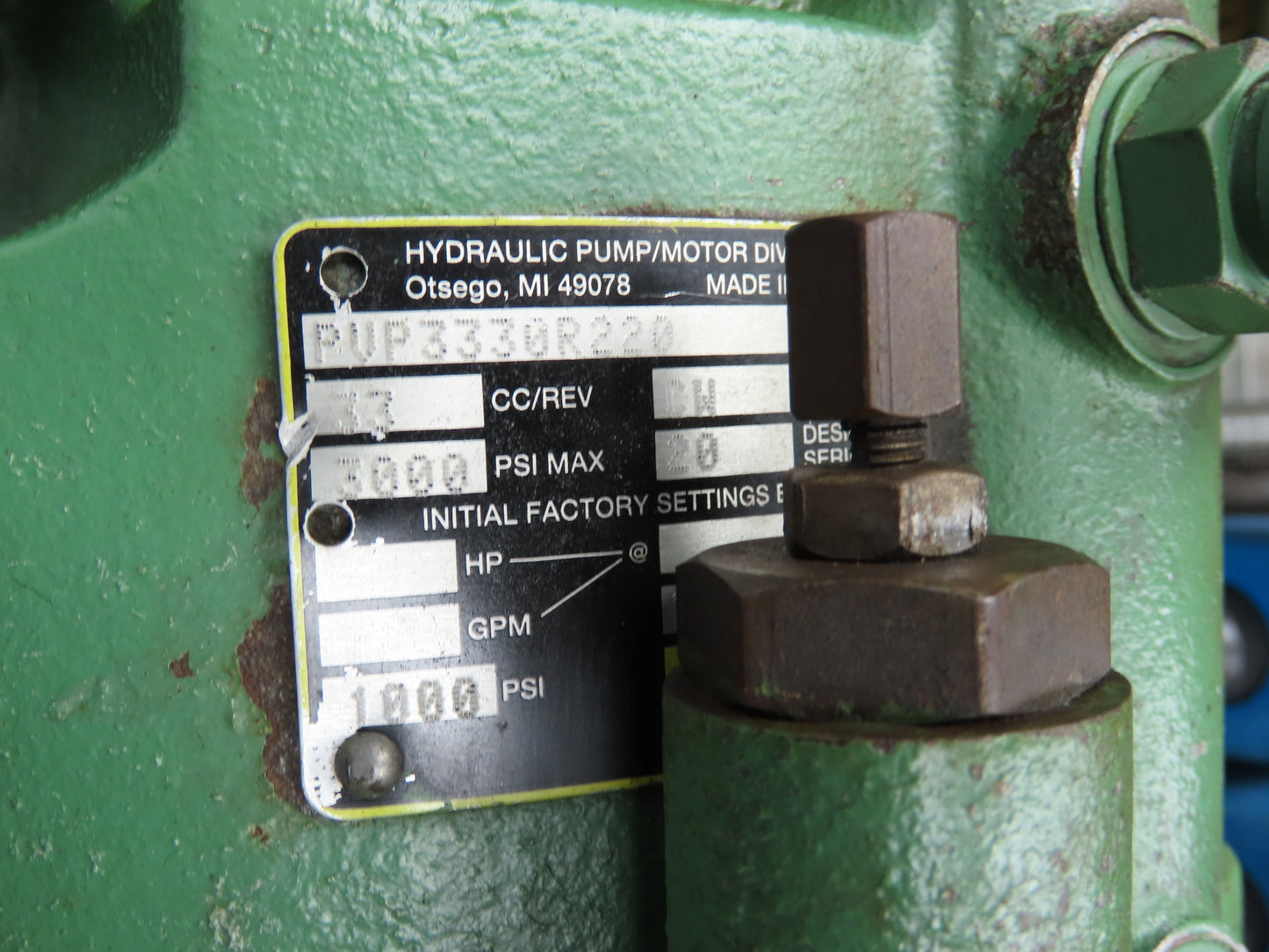 Hydraulic 42 Ton Press 6" Stroke Punch Die 10Hp 230/460V 3Ph Parker Pump