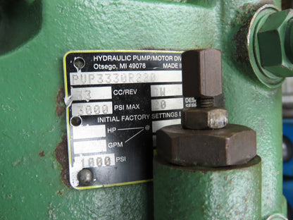 Hydraulic 42 Ton Press 6" Stroke Punch Die 10Hp 230/460V 3Ph Parker Pump