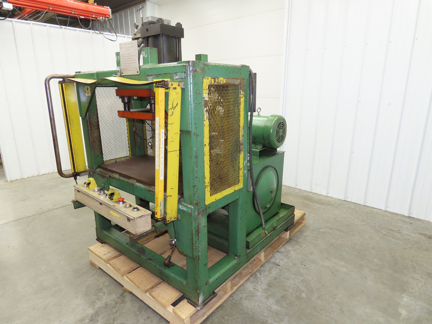 Hydraulic 42 Ton Press 6" Stroke Punch Die 10Hp 230/460V 3Ph Parker Pump