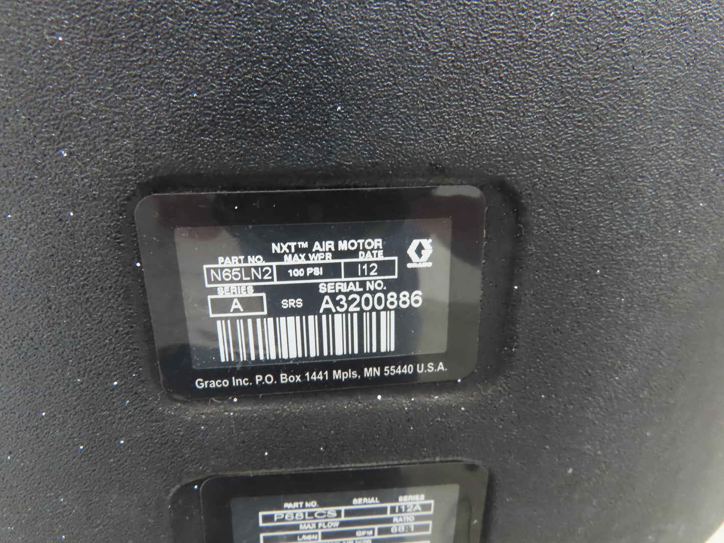 Graco CM2L79 Check Mate NXT C68 200cc Air Motor 68:1 Ratio Drum Unloader No Pump