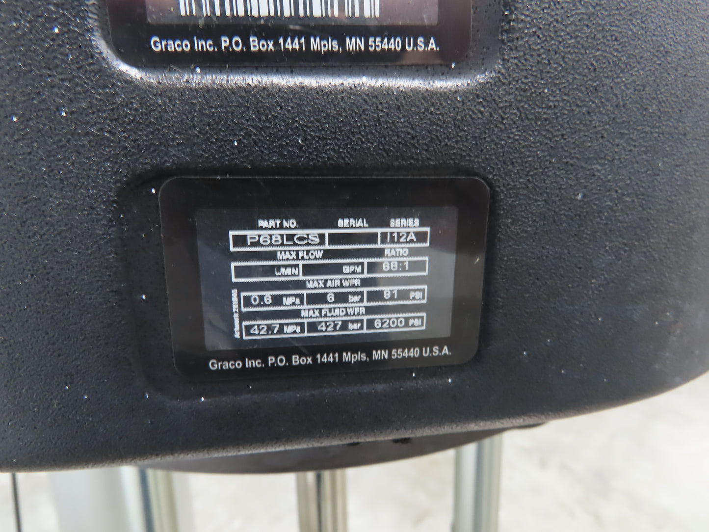 Graco CM2L79 Check Mate NXT C68 200cc Air Motor 68:1 Ratio Drum Unloader No Pump