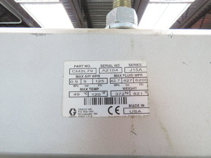 Graco CM2L79 Check Mate NXT C68 200cc Air Motor 68:1 Ratio Drum Unloader No Pump