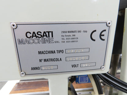 Casati HF/BP Hinge Boring Machine 230V 3Ph 1.5 HP Pneumatic Insertion