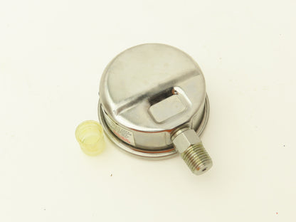 NA Pressure Guage 0-200 PSI 316SS Glycerin Filled ASME B40.1 Lot of 9 1/4" NPT