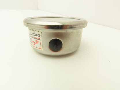 NA Pressure Guage 0-200 PSI 316SS Glycerin Filled ASME B40.1 Lot of 9 1/4" NPT