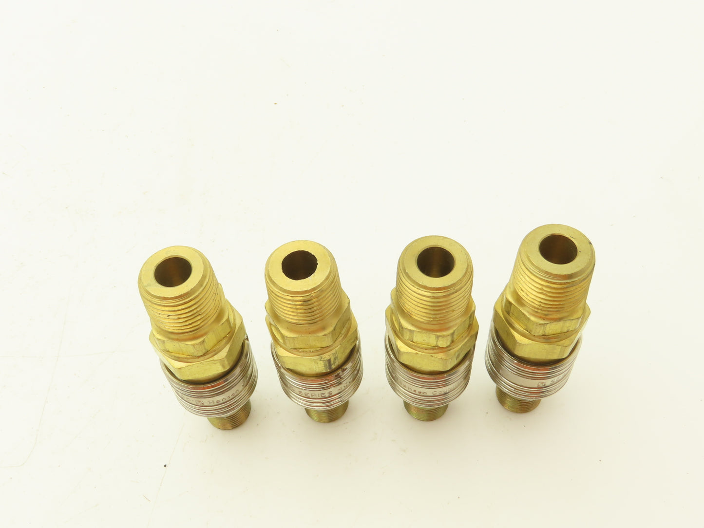Parker Hansen 400/42  Pneumatic Female/Male Quick Coupler 3/8" Body Lot of 4