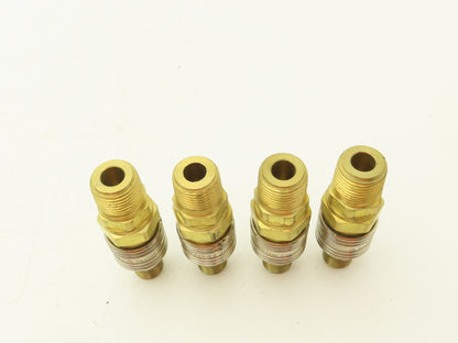 Parker Hansen 400/42  Pneumatic Female/Male Quick Coupler 3/8" Body Lot of 4